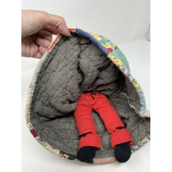 Vintage Doll Made From Old Quilt - Picture 5 of 5